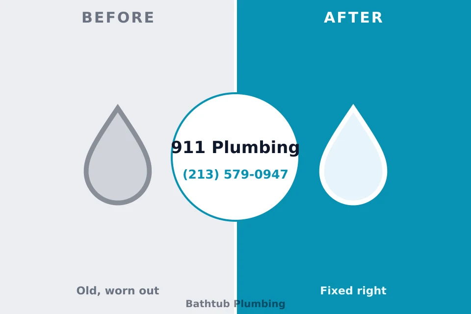 Before and after: plumbing repair Glen Rose, TX